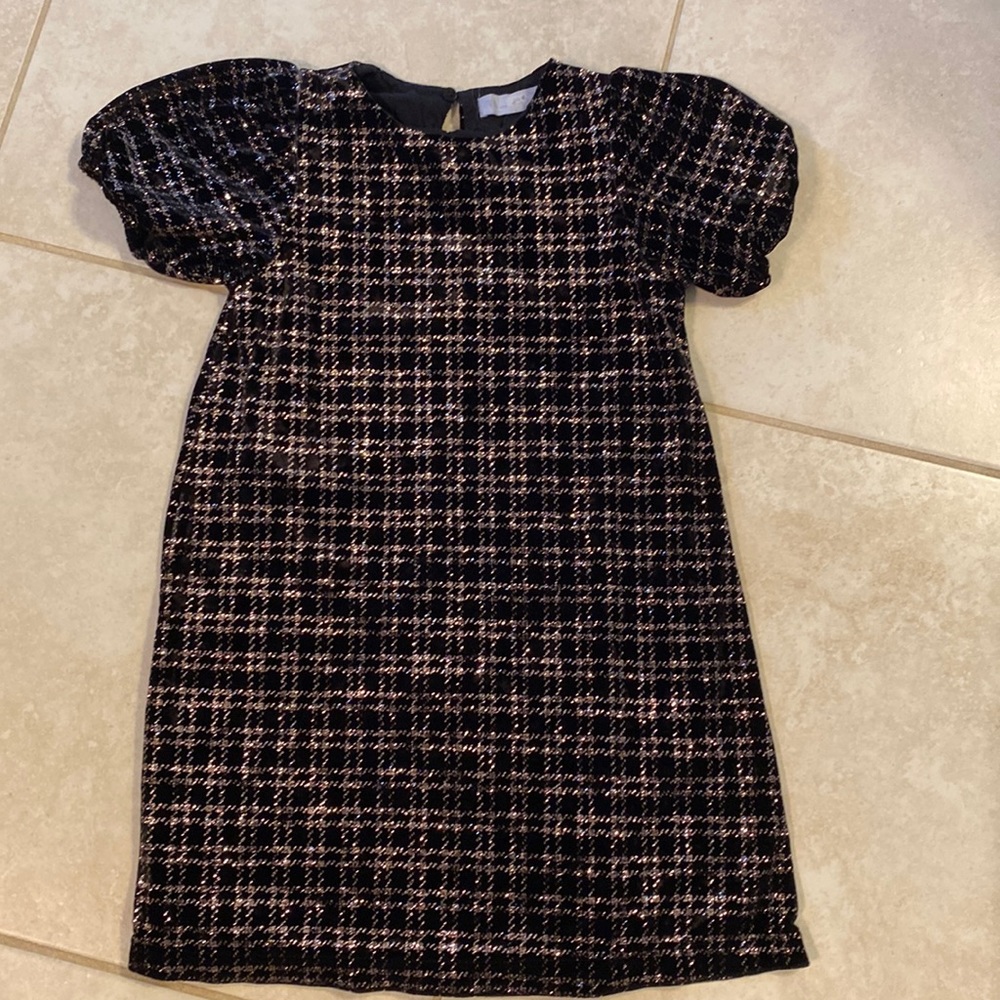 Zara Girl’s Black and Gold Dress